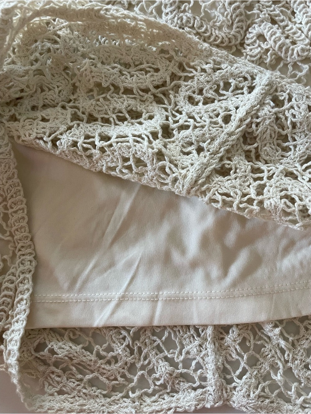 a new day Cream Crochet Lace Mini Skirt - Picture 8 of 8
